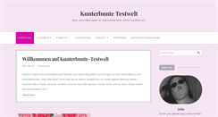 Desktop Screenshot of kunterbunte-testwelt.de